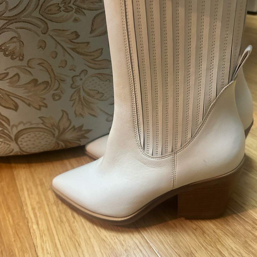 ba&sh White Heeled Boots